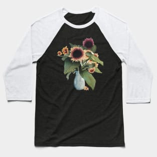 Watercolor Sunflower Bouquet Baseball T-Shirt